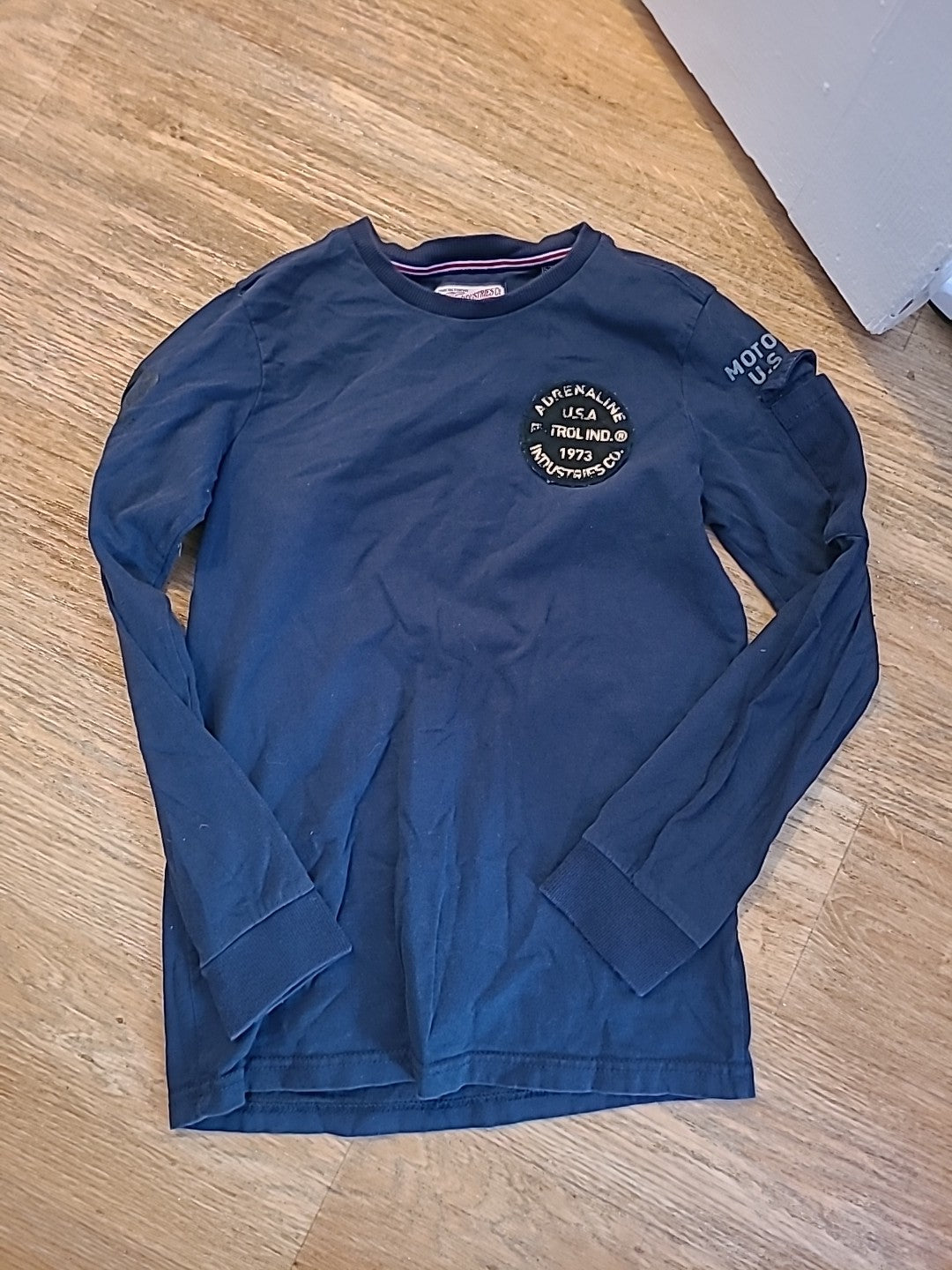 Boys Petrol 152cm Navy Long Sleeved Tshirt