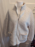 Pep&Co 16 White Warm Full Zip Jumper