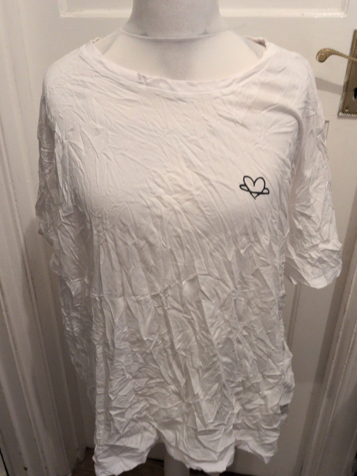 ASOS 28 White T-shirt Short Sleeve Print