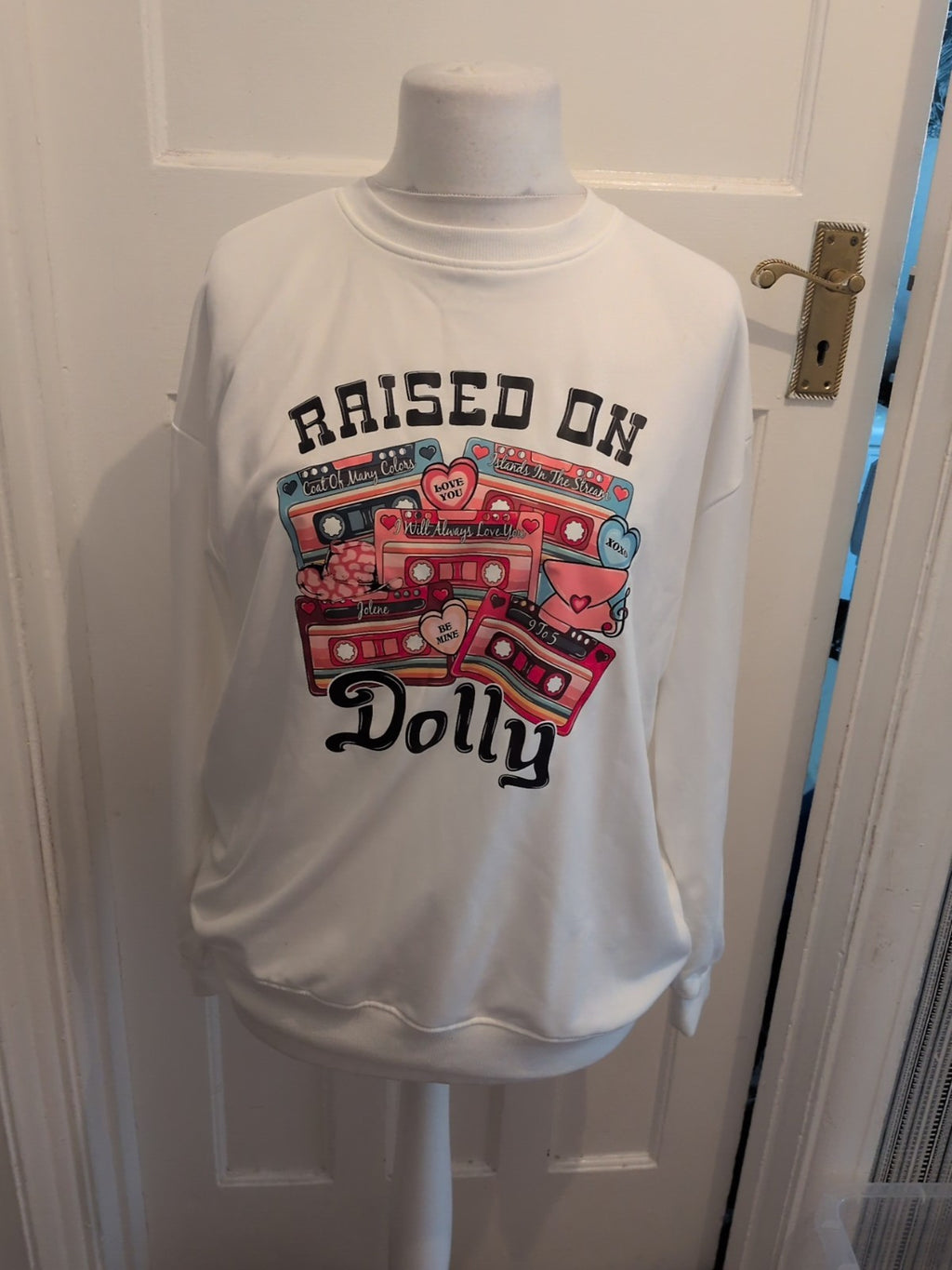 Large White Print Raised By Dolly Jumper