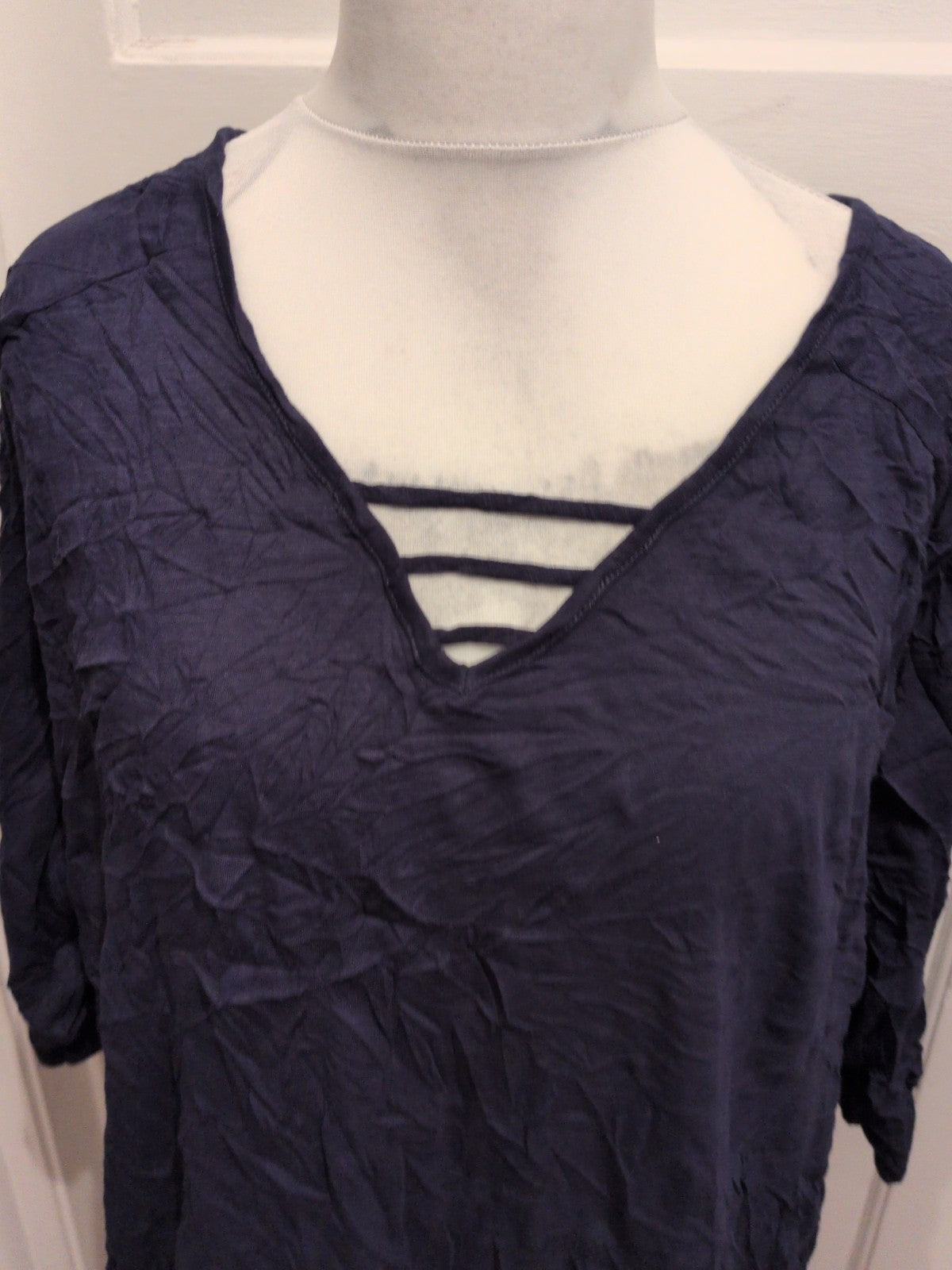Evans 26/28 Navy Mid Sleeve T-shirt
