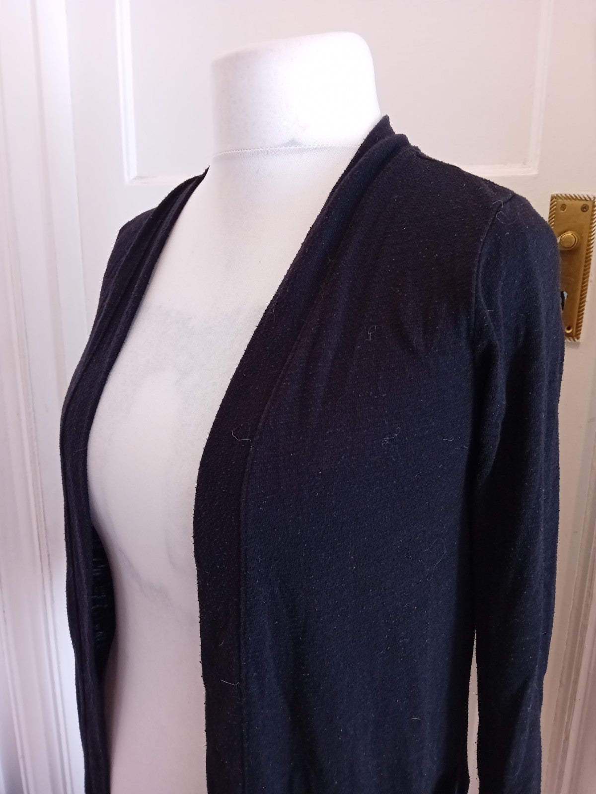 Papaya 10 Black Open Blouse/Cardigan
