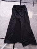 Ladies Long Black Skirt With Mini Insert Size Large [12-14] Free Delivery