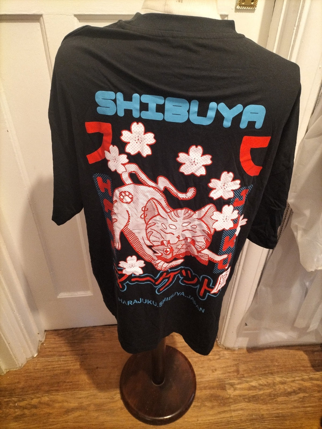 Mens Asos Size Medium Black "Chinese" Print Tshirt