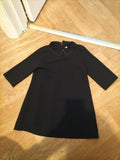 Girls Next Size Small Black Collar 3/4 Blouse