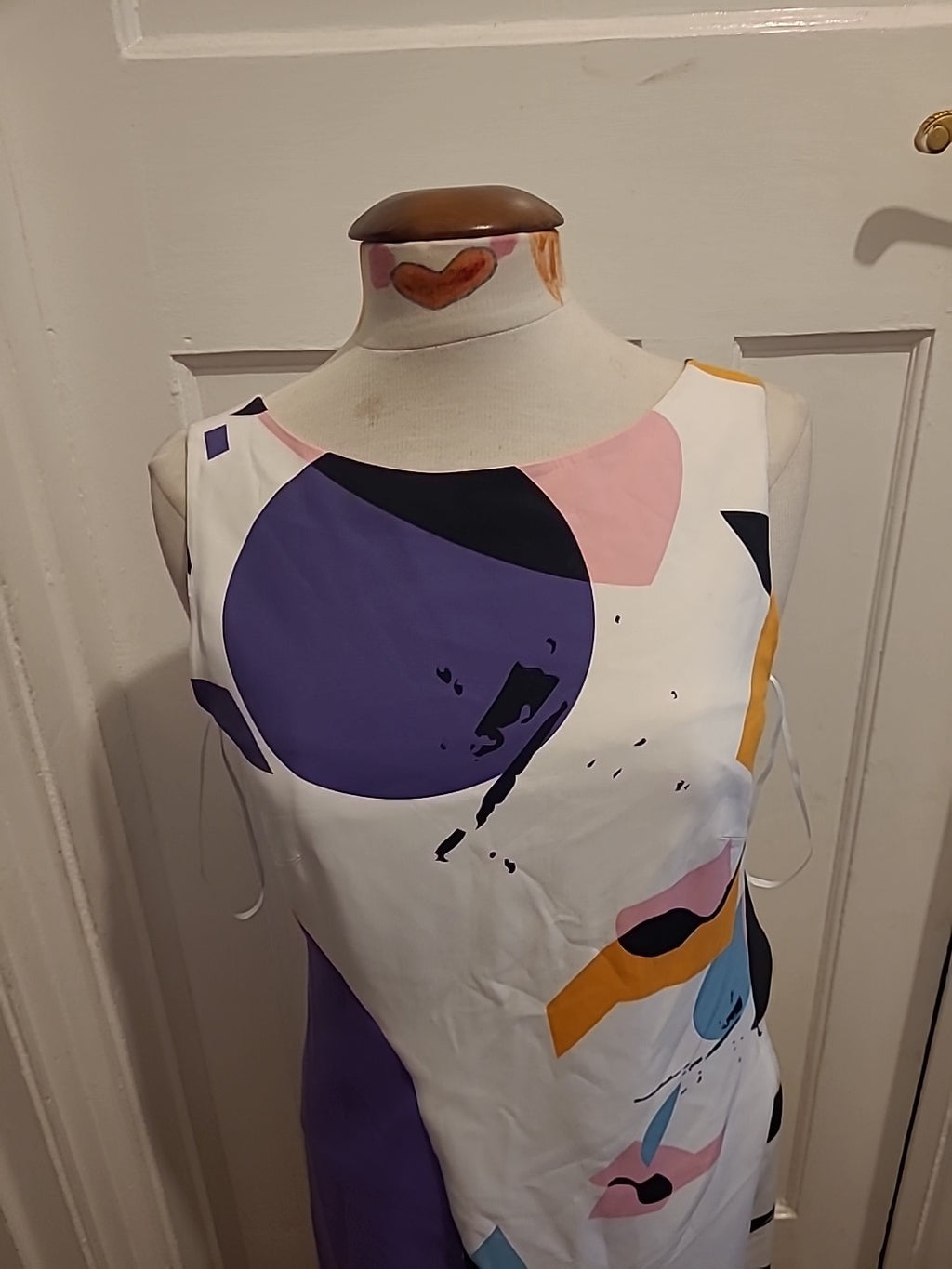 Ladies pHI5 Size 14 Multicoloured Sleeveless Lined Dress
