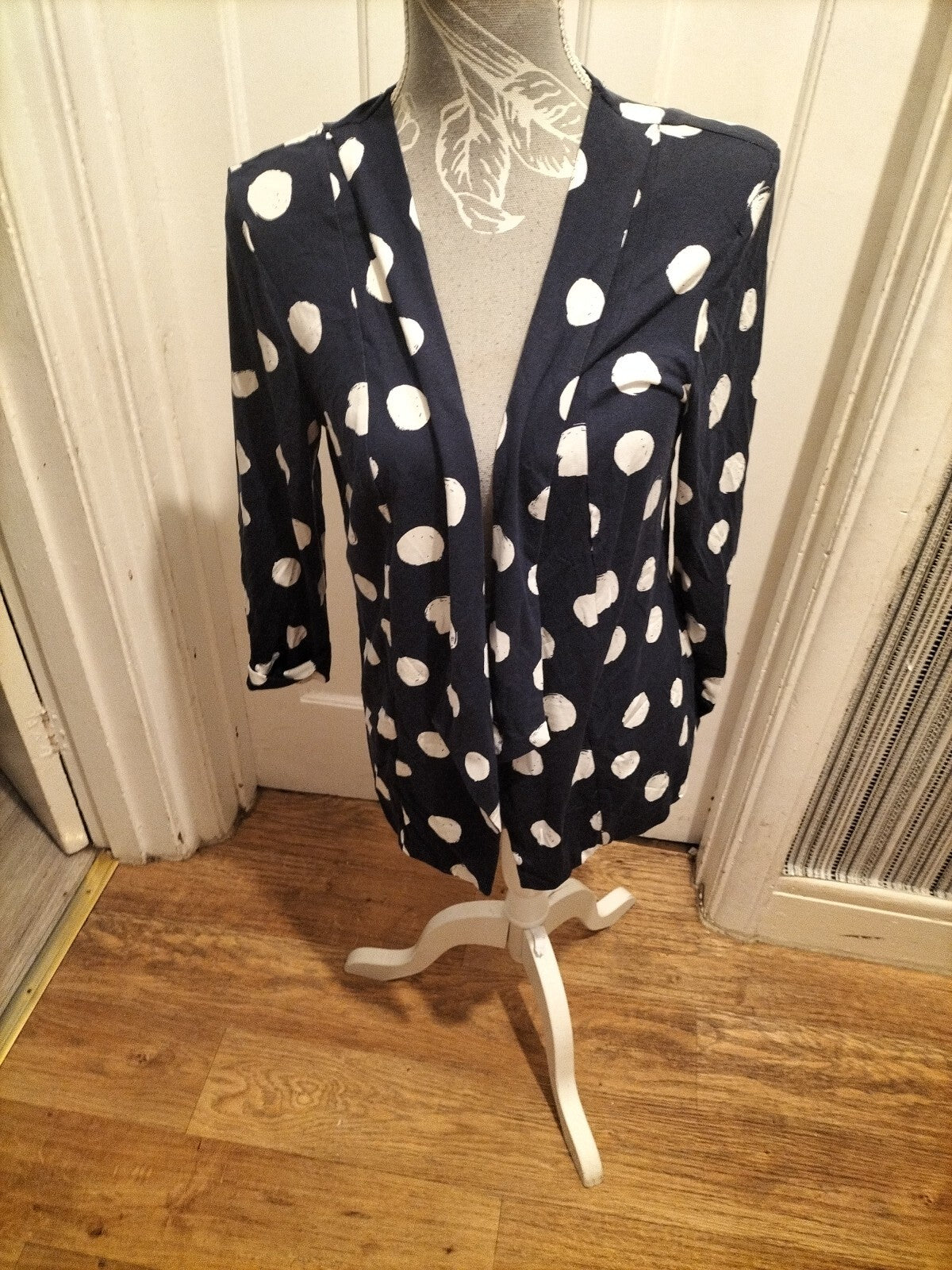 Ladies Roman 10 Spotted Open Cardigan