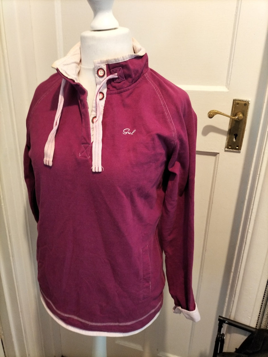 Ladies Gul Surf Size 12 Purple Long Sleeved Blouse