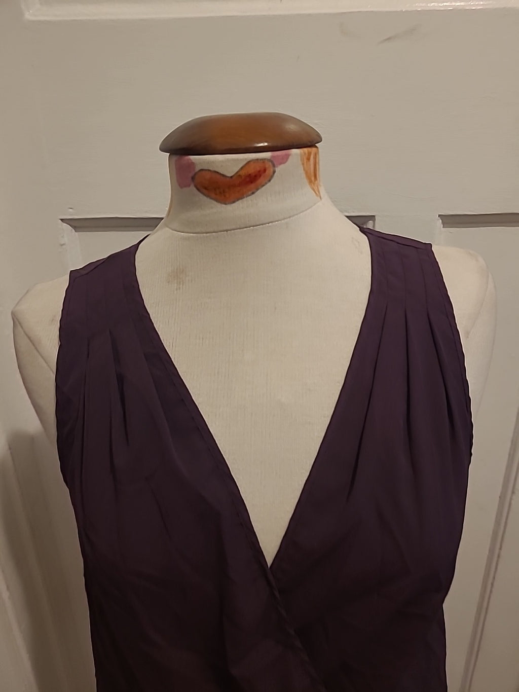 Ladies H&M Size 14 Deep Purple Sleeveless Tshirt