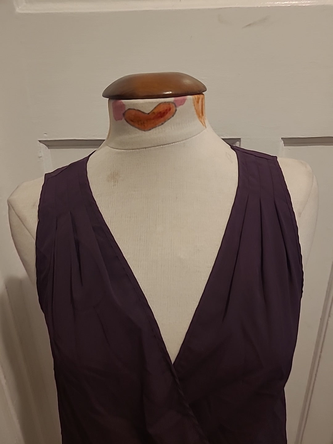 Ladies H&M Size 14 Deep Purple Sleeveless Tshirt