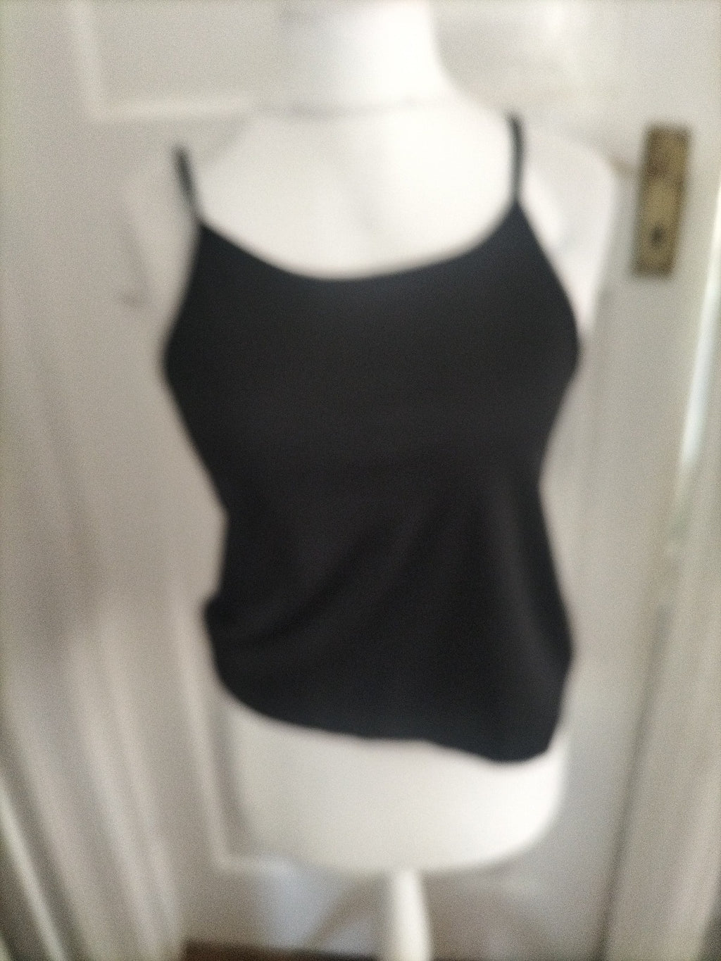Ladies Lipsy Size 10 Black Sleeveless Cami