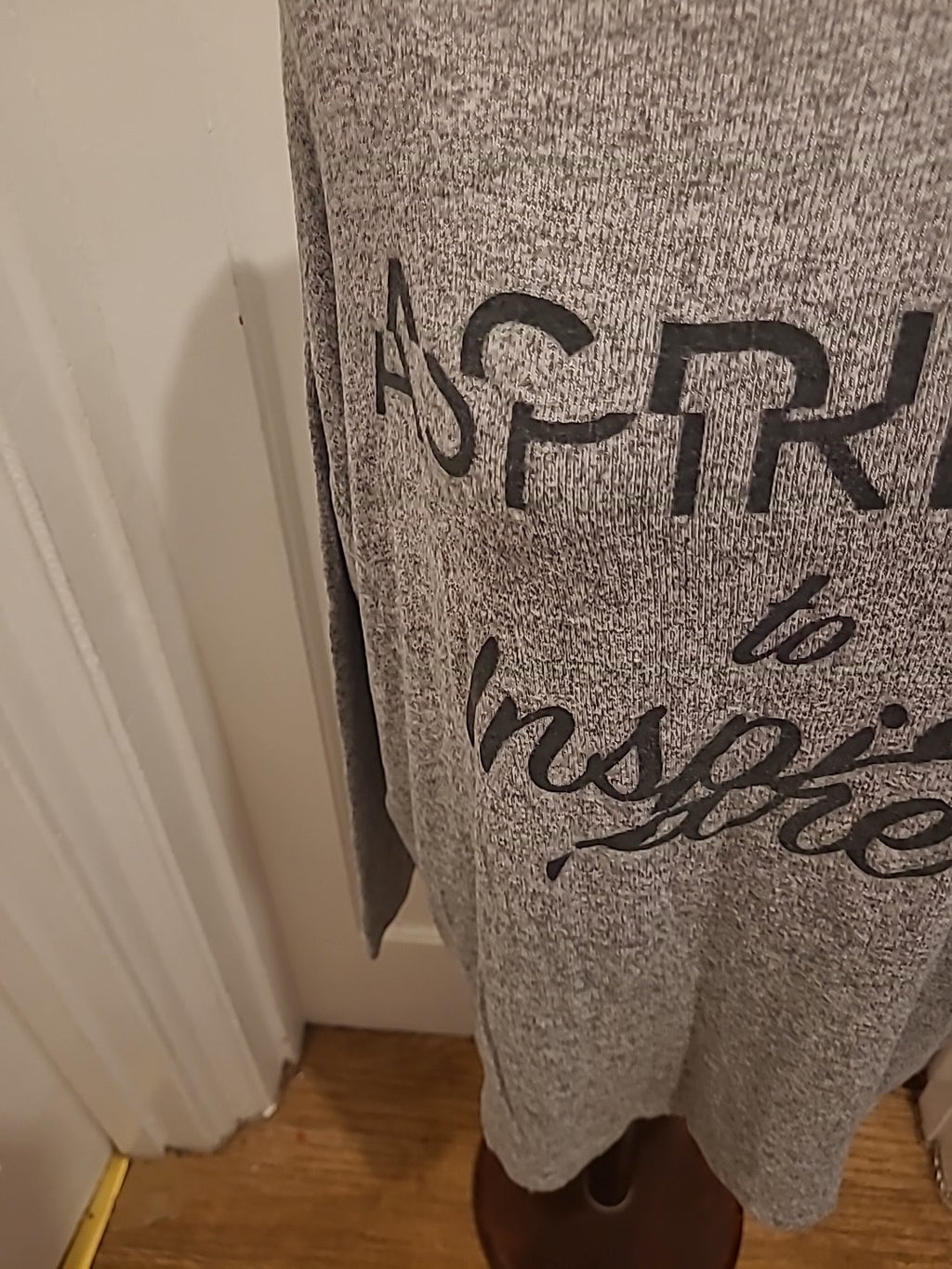 Ladies River Island Size 8 Grey Long Sleeved Longline Jumper