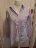 Mens Skopes Size 15.5 Purple Long Sleeved Shirt