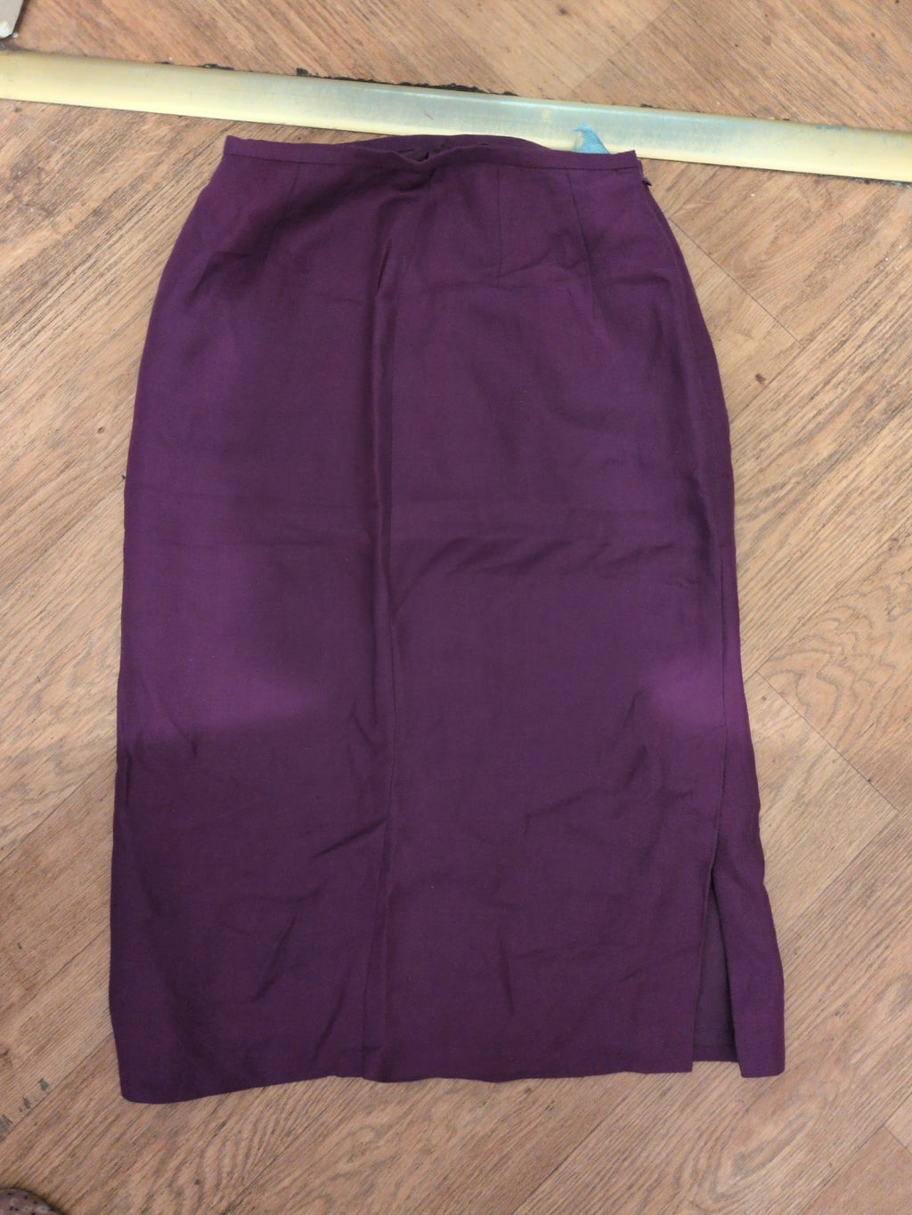 Monsoon 10 Purple Lined Midi Skirt