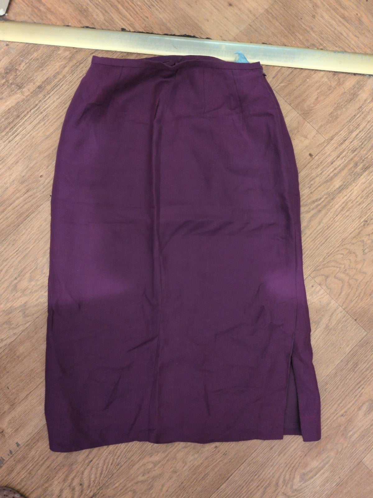 Monsoon 10 Purple Lined Midi Skirt