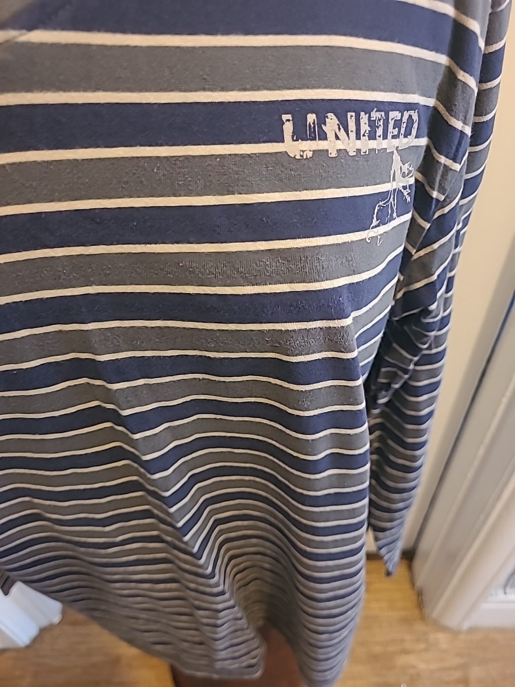 Mens Tout Size XL Multi Striped Long Sleeved Tshirt