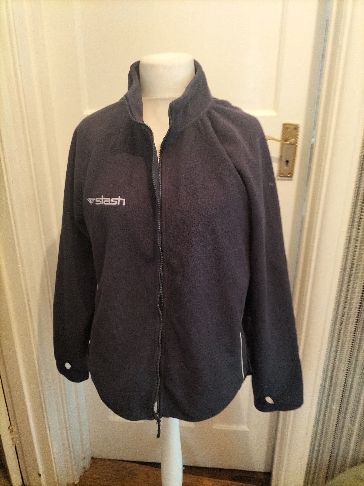 Mens Stash Size XL Navy Full Zip Jumper