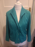 Ladies Fulton Size 18 Green Long Sleeved Blouse