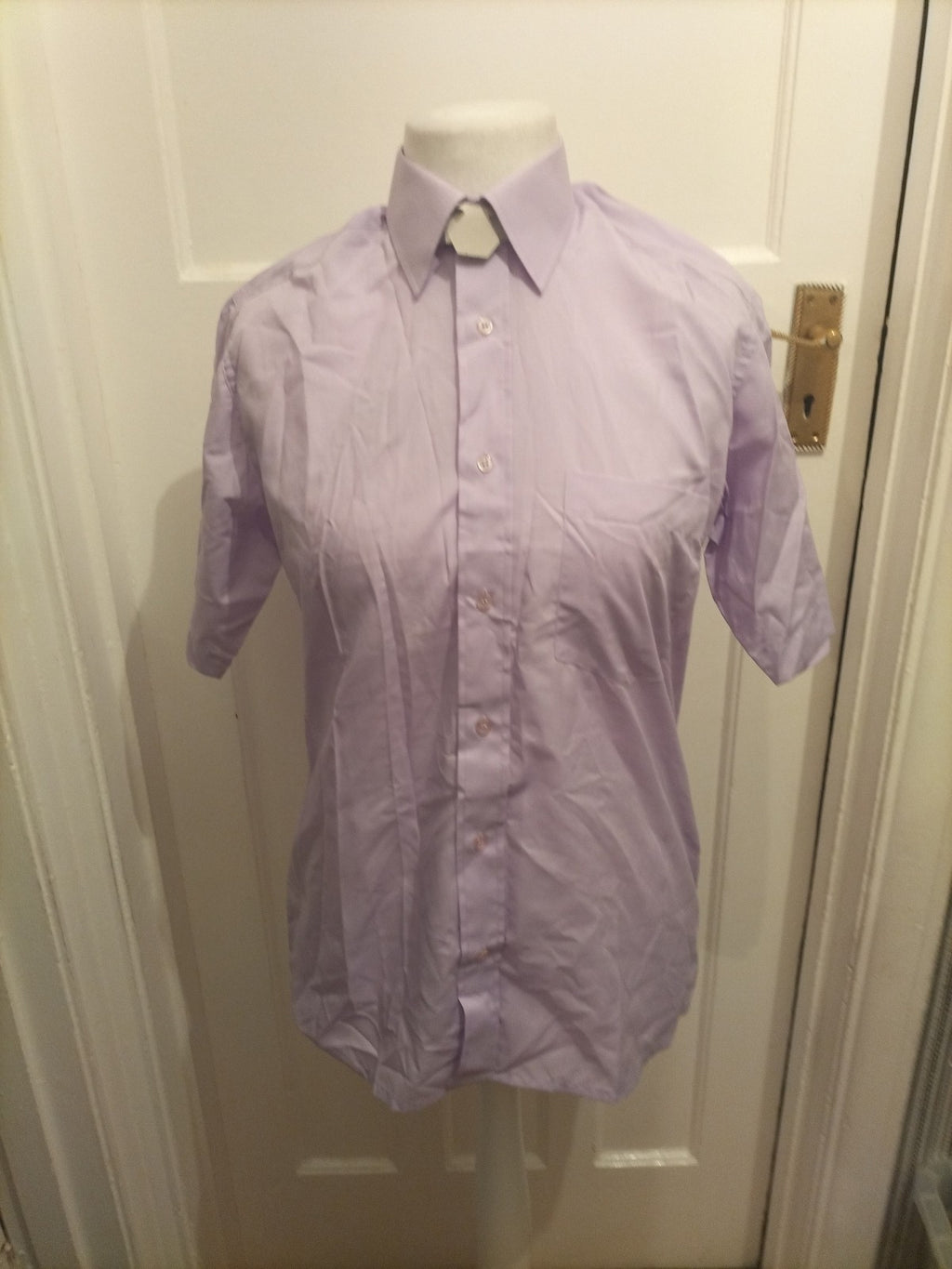 Mens Rael Brook Size 15 Purple Shirt Short Sleeved