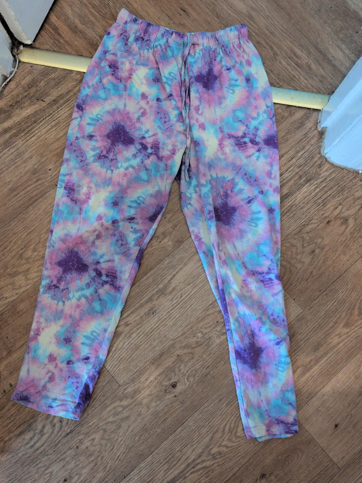 12-13 Multicoloured Dye Elasticated Leggings