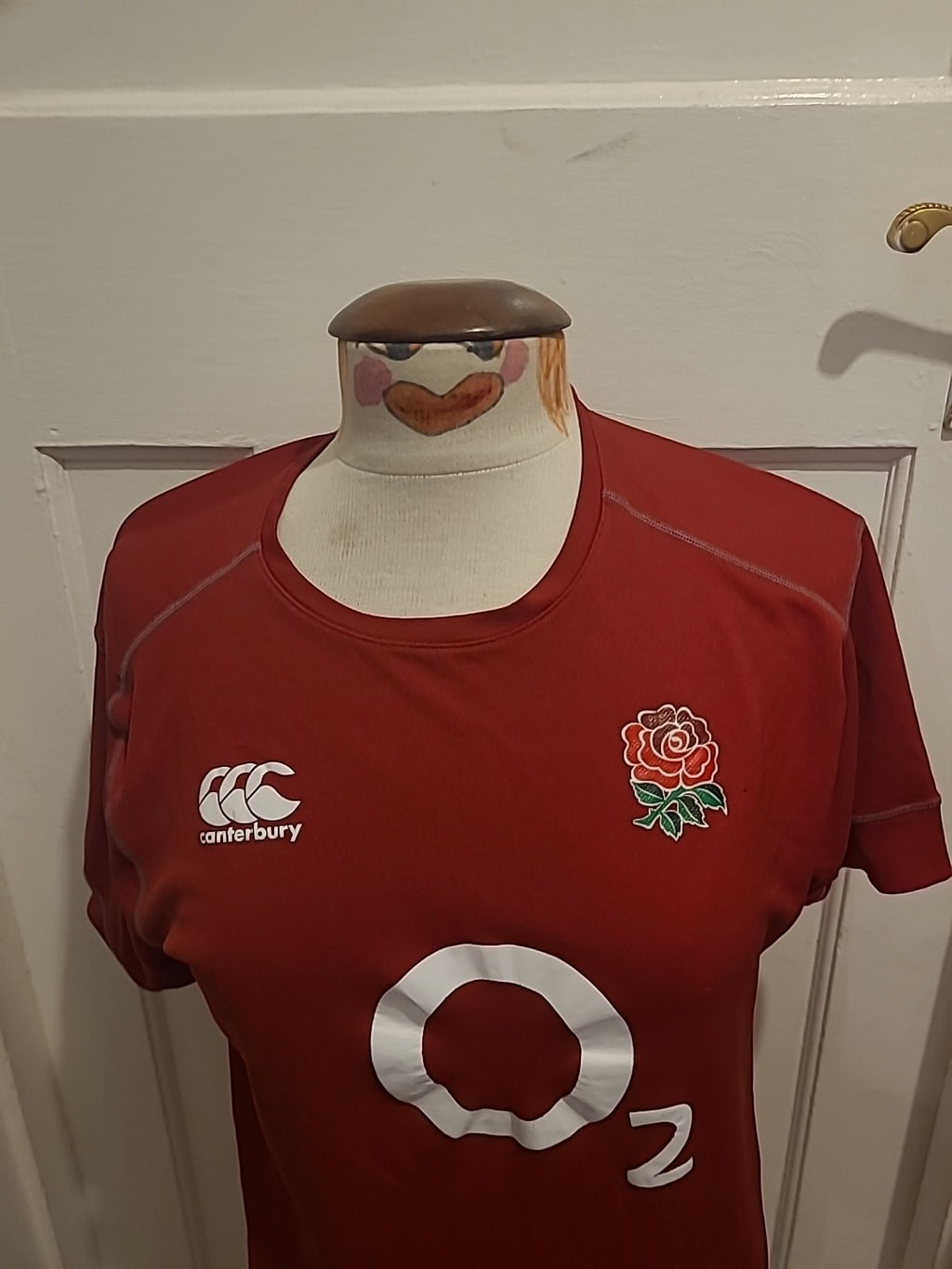 Mens Canterbury Size Medium Red England Rugby Tshirt