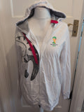 Mens FIFA World Cup Size XL White Full Zip Hoodie