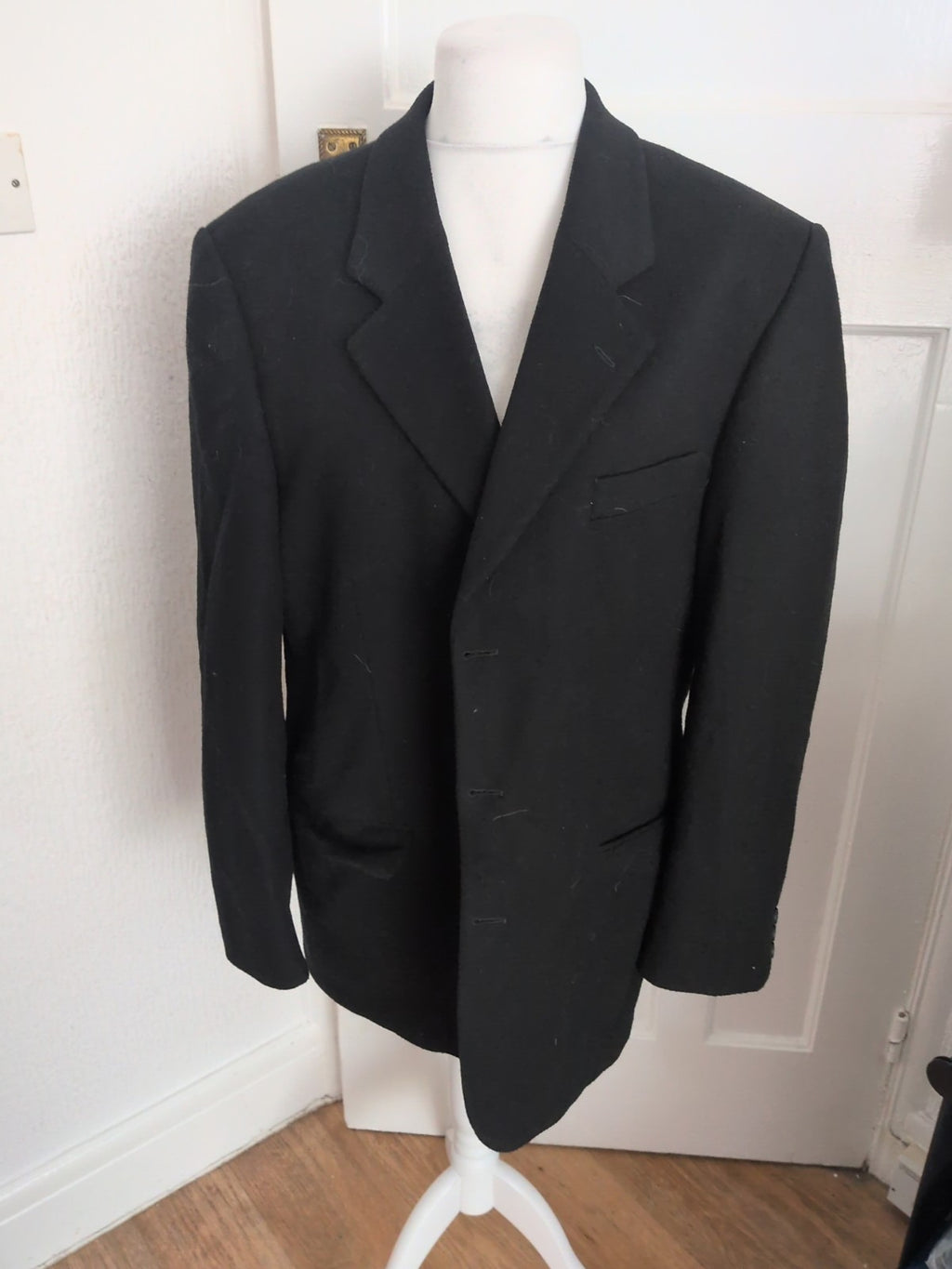 Debenhams 44 Long Black Cashmere Blend Jacket