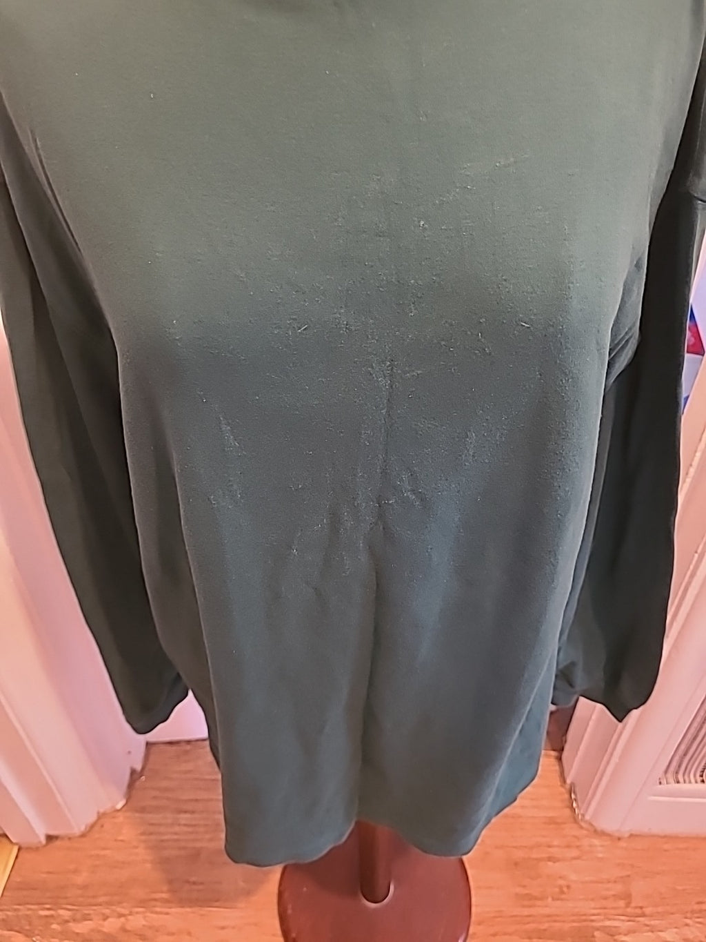 Mens Bhs Size XL Green Teal Long Sleeved Roll Neck Jumper