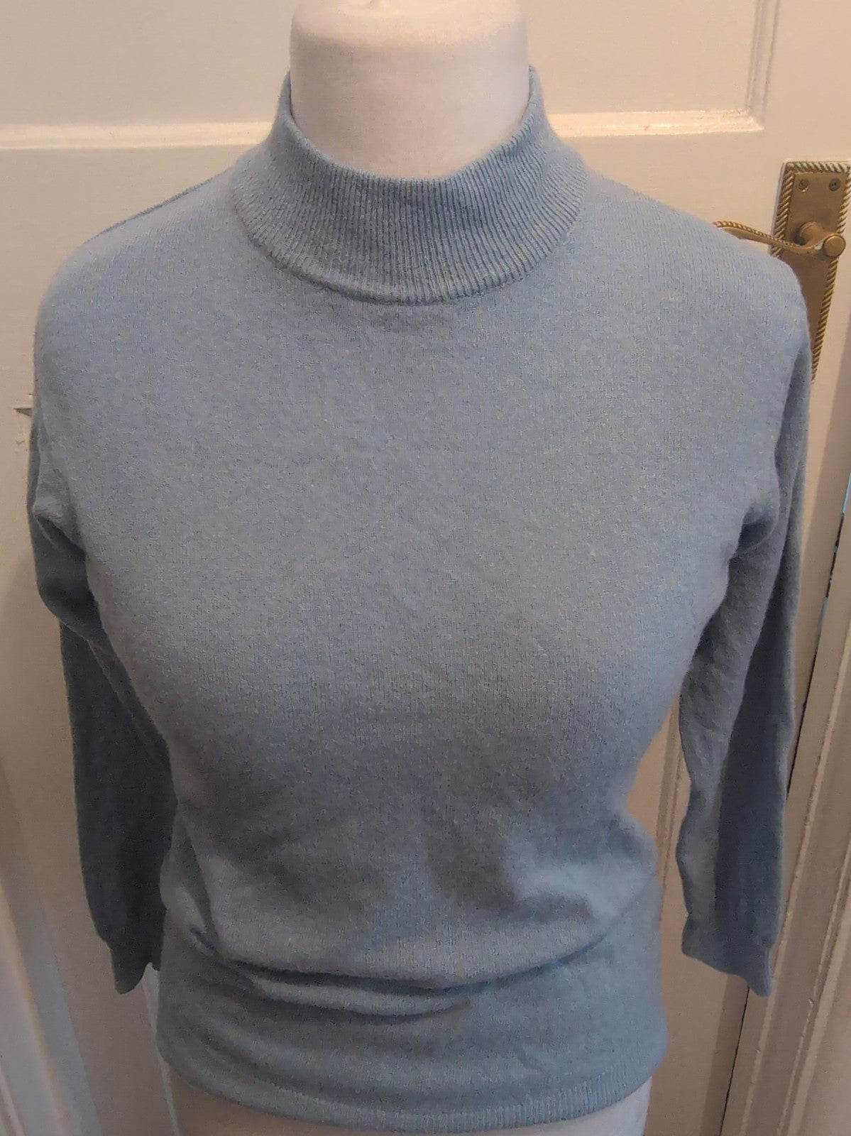 Abifel 14 Blue Ribbed Pullover Jumper