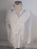 Mens 15.5 Fashion Fit White Long Sleeve Dress Shirt