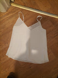 Ladies River Island Size 8 White Sleeveless Blouse