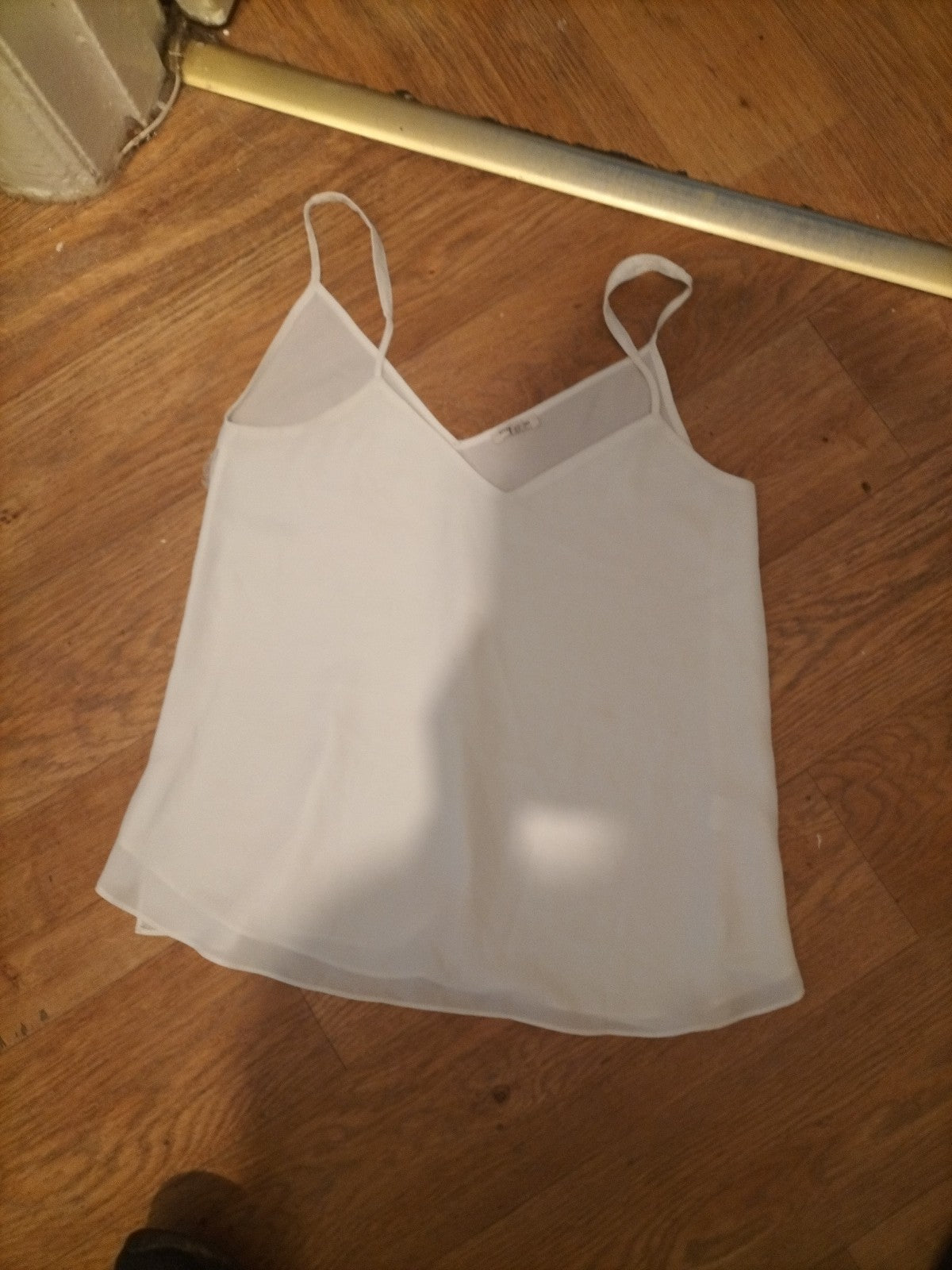Ladies River Island Size 8 White Sleeveless Blouse