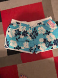 Brand New Large Blue Floral Elasticated Shorts