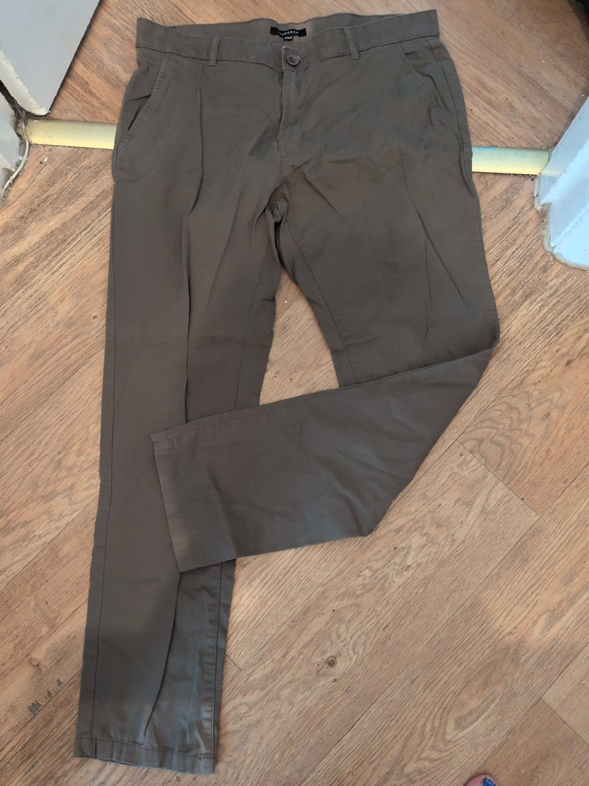 Peacocks 36R Slim Fit Khaki Trousers Chino