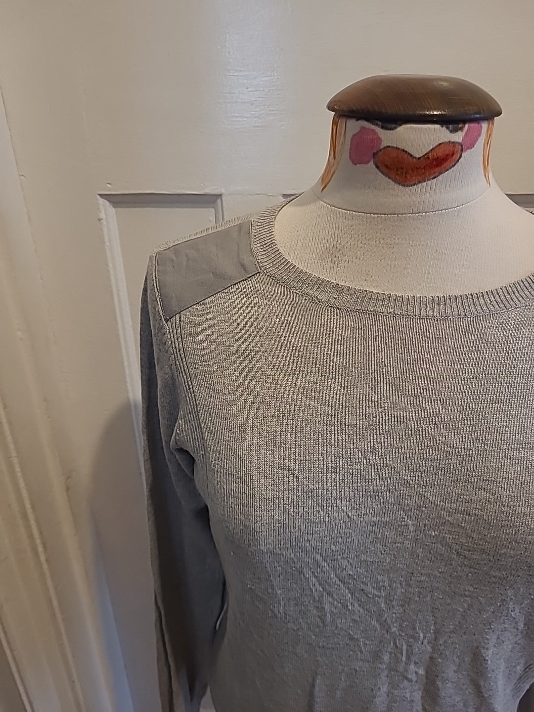Ladies Dorothy Perkins Size 14 Grey Long Sleeved Blouse