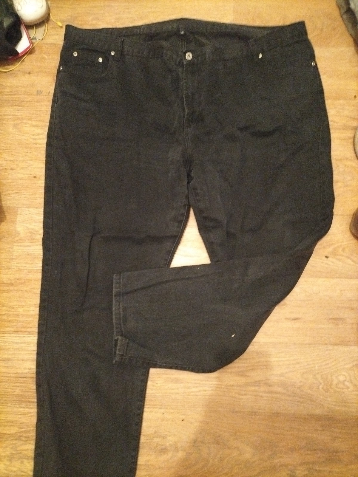 Mens Blue Circle Size 46s Black Denim Jeans
