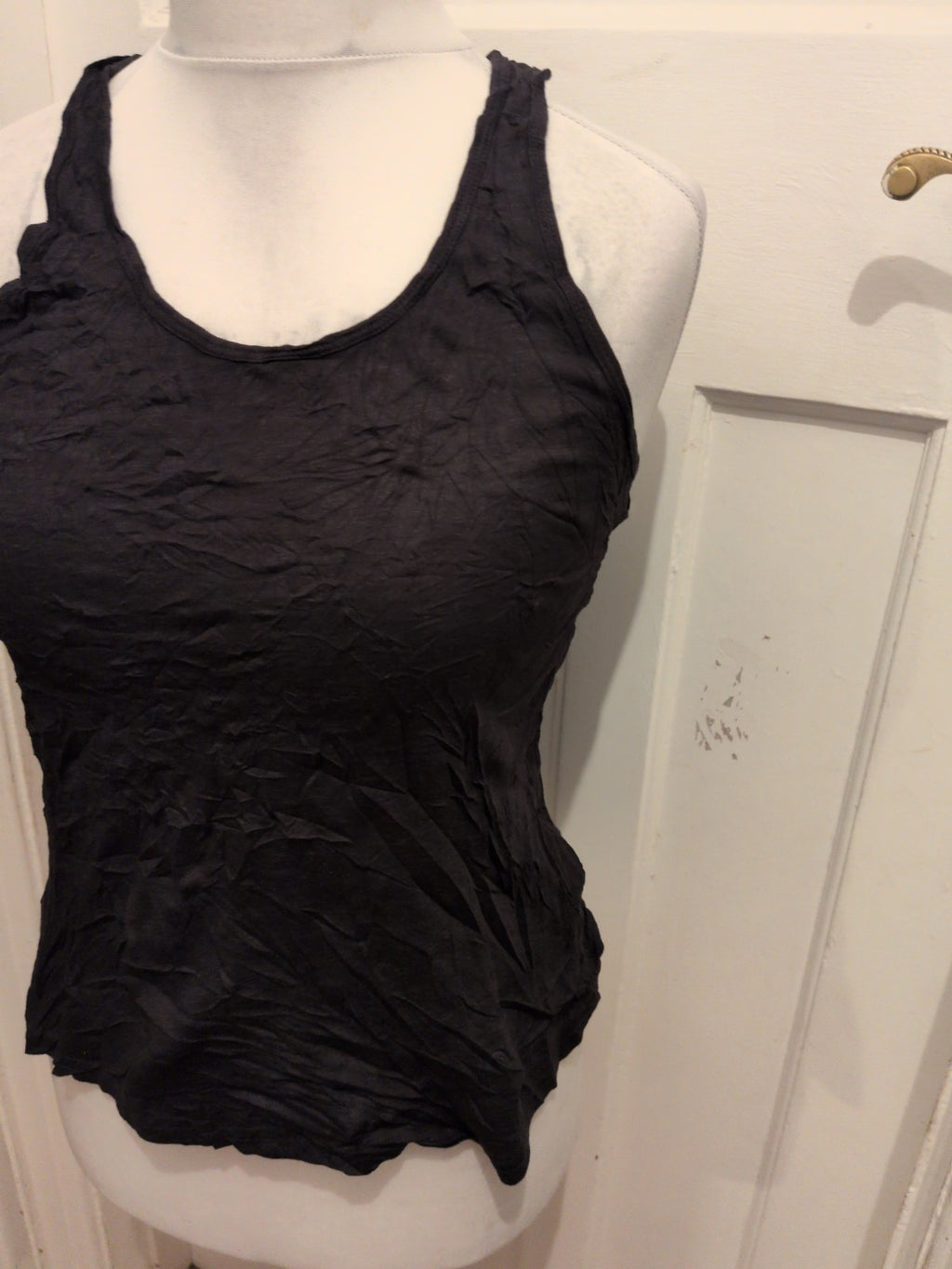 New Look Sport Medium Black Racer Back T-shirt