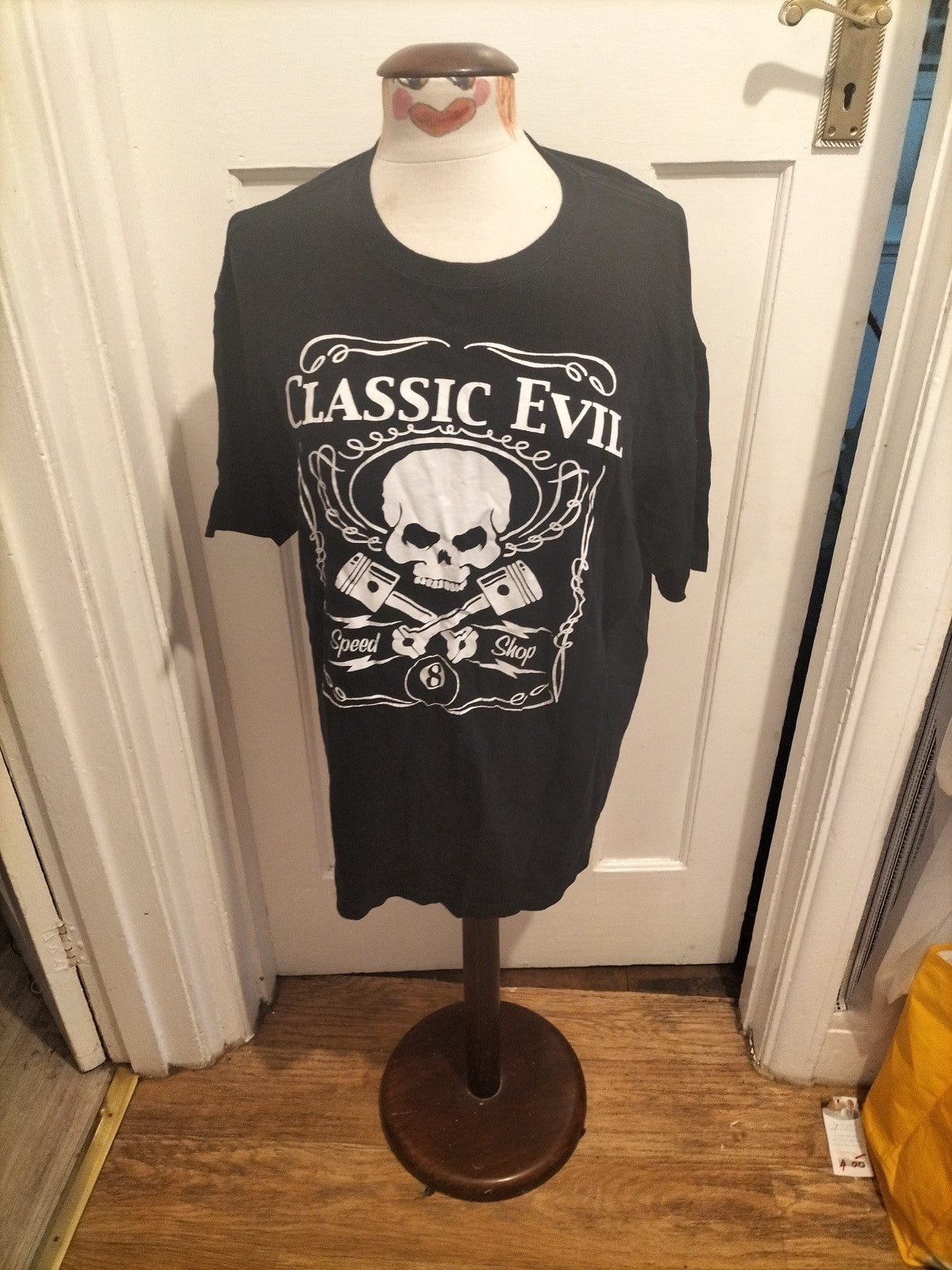 Mens Anvil Size XL Black Skull Tshirt Short Sleeved