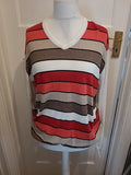 Mens Lobster Golfwear Multi Striped Long Sleeved Pullover Jumper