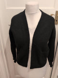George Medium Black Open Cardigan