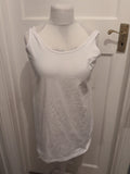 Yours 16 White Sleeveless Tank Vest Top