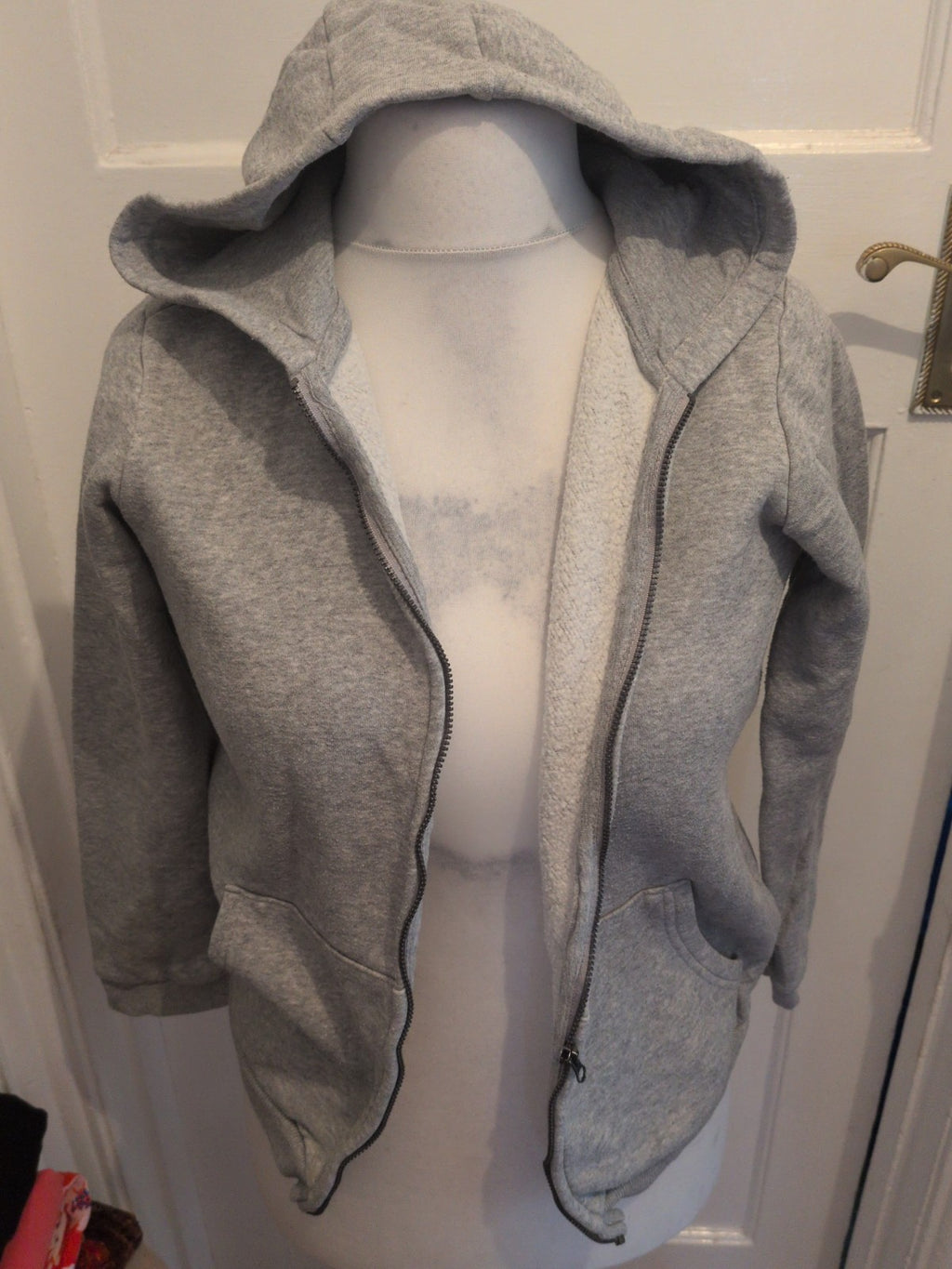 Tu Kids 12 Years Grey Full Zip Hoodie