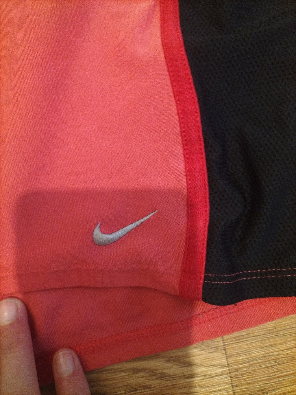 Ladies Nike Size Large Pink Gym Hot Pants Slight Stretch