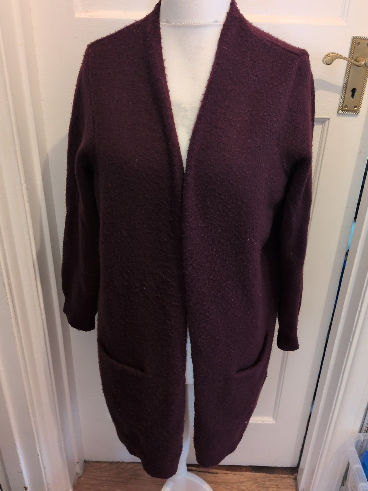 George 18 Warm Dark Purple Cardigan