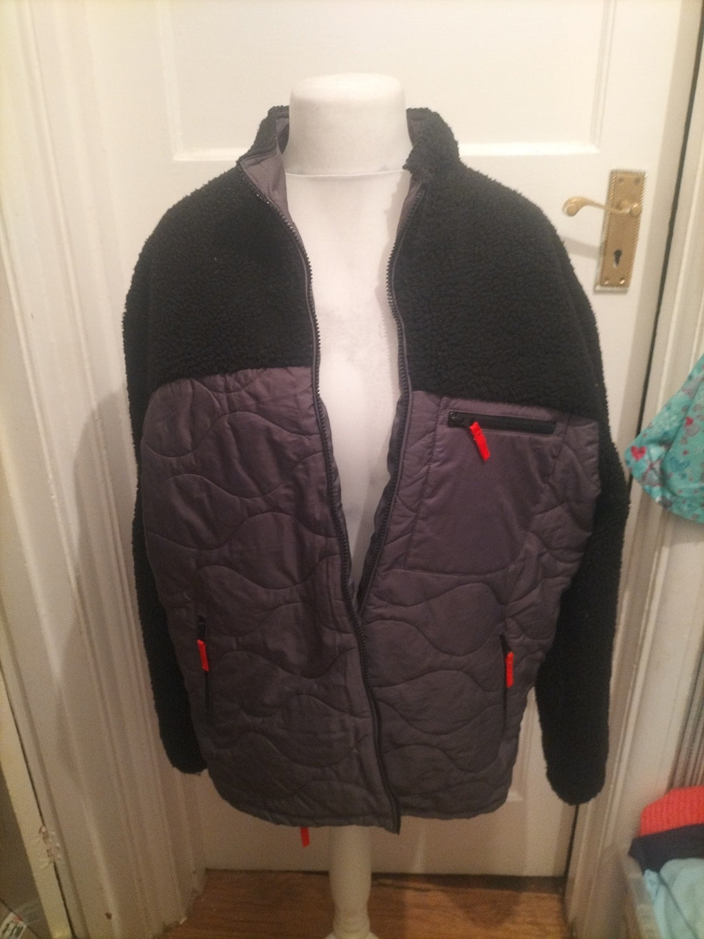 TU Large Dark Grey And Black Zipped Jacket