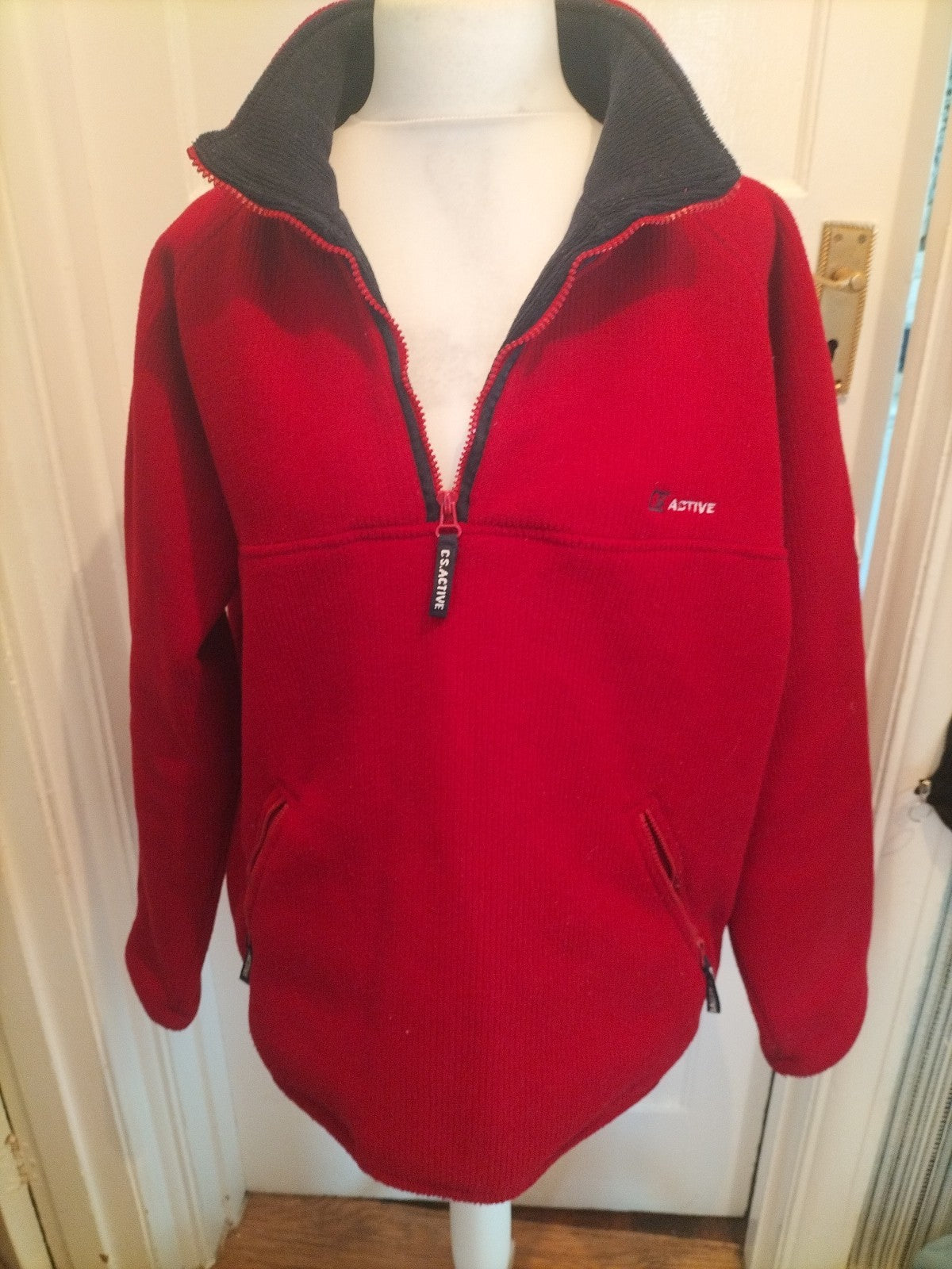 Mens CS Active Size XL Red Pullover Jumper