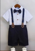 Brand New Torbayclothingco Boys 2 Years 90cm High Grade Cotton Navy 2 Piece Set