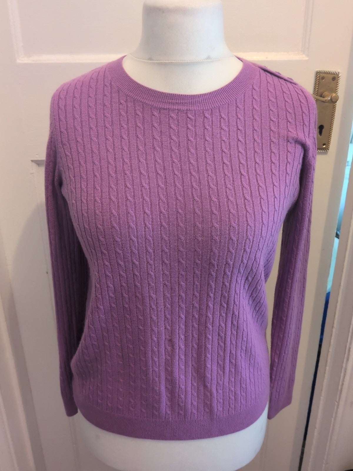 Tu 14 Purple Long Sleeved Lightweight Jumper Mark On Frobt