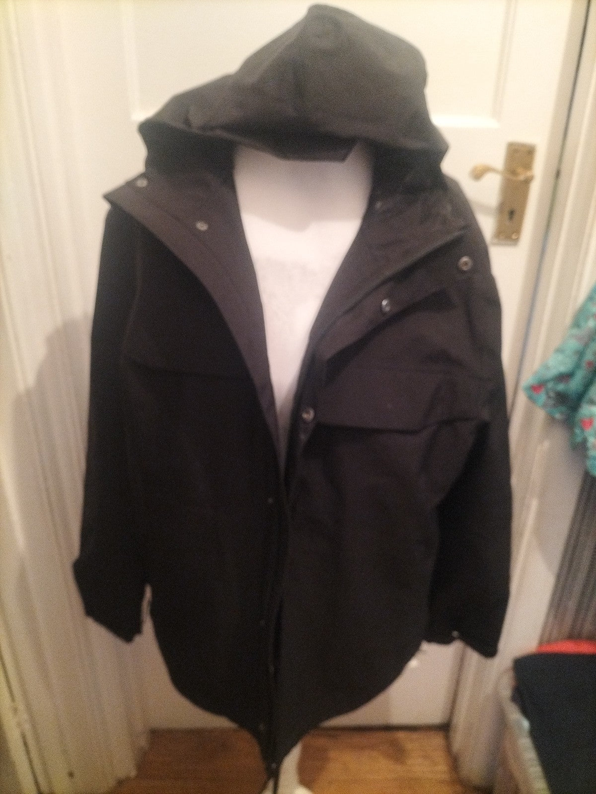 Primark XL Black Mesh Lined Waterproof Coat