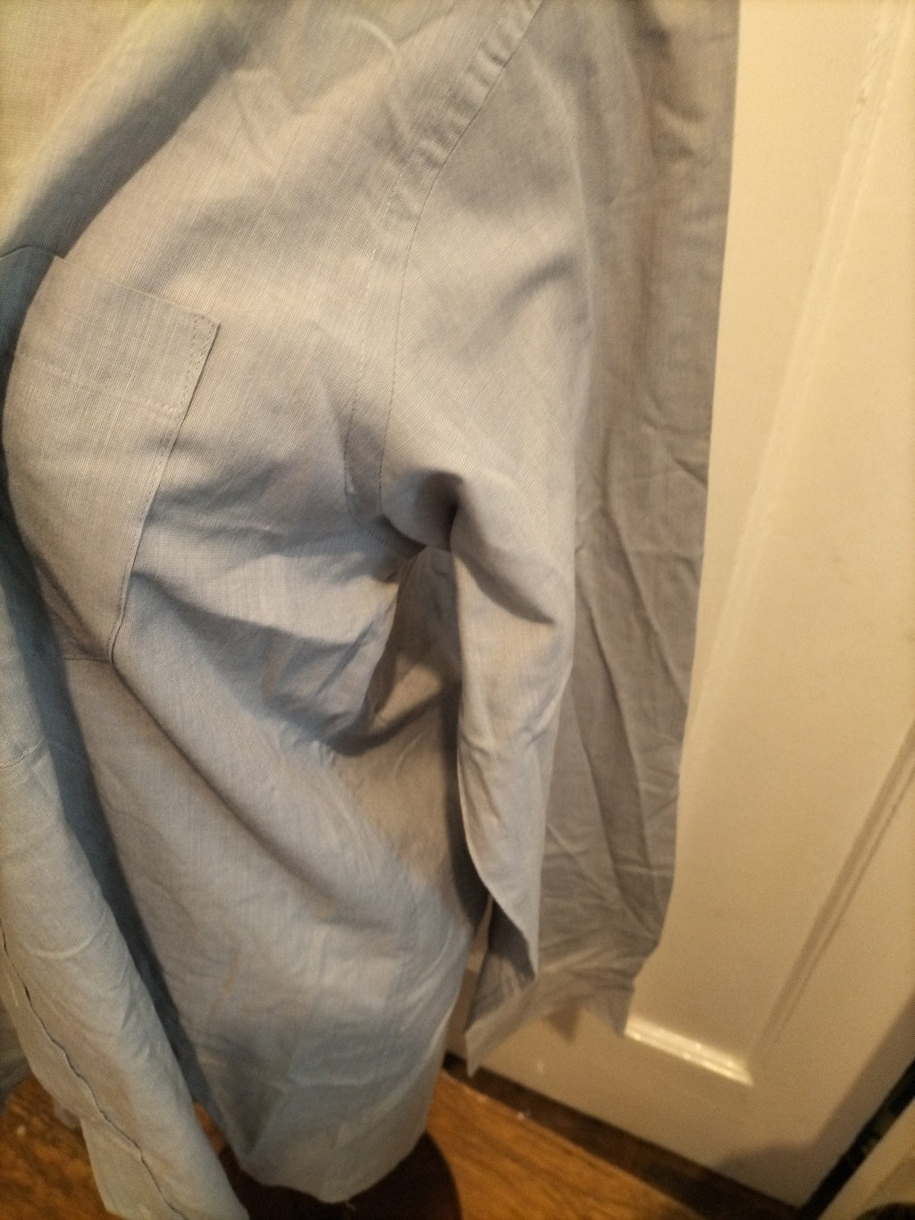 Mens M&S Man Size 16" Grey Long Sleeved Formal Shirt